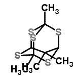 CAS 登录号：17443-96-8， 1,5,10,10-四甲基-2,4,6,8,9-戊硫杂三环[3.3.1.1<sup>3,7</sup>]癸烷