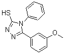 CAS 登录号：174573-90-1， 5-(3-甲氧基苯基)-4-苯基-4H-1,2,4-三唑-3-硫醇