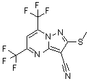 CAS 登录号：174842-48-9， 2-(甲硫基)-5,7-二(三氟甲基)吡唑并[1,5-a]嘧啶-3-甲腈