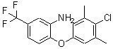 CAS 登录号：175134-99-3， 2-(4-氯-3,5-二甲基苯氧基)-5-(三氟甲基)苯胺