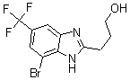 CAS 登录号：175135-16-7， 7-溴-5-(三氟甲基)-1H-苯并咪唑-2-丙醇