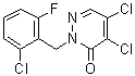 CAS 登录号：175135-45-2， 4,5-二氯-2-(2-氯-6-氟苄基)-3(2H)-哒嗪酮