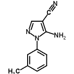 CAS 登录号：175135-59-8， 5-氨基-1-(3-甲基苯基)-1H-吡唑-4-甲腈