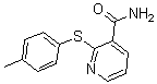 CAS 登录号：175135-83-8， 2-[(4-甲基苯基)硫基]-3-吡啶甲酰胺