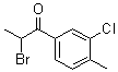 CAS 登录号：175135-93-0， 2-溴-1-(3-氯-4-甲基苯基)-1-丙酮