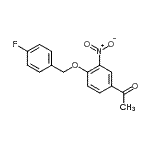 CAS 登录号：175136-24-0， 1-{4-[(4-氟苄基)氧基]-3-硝基苯基}乙酮