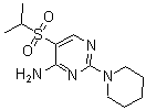 CAS 登录号：175202-15-0， 5-[(1-甲基乙基)磺酰基]-2-(1-哌啶基)-4-嘧啶胺
