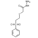 CAS 登录号：175202-38-7， 2-{[2-(苯磺酰基)乙基]硫基}乙酰肼