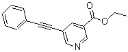 CAS#: 175203-65-3, 5-(2-Phenylethynyl)-3-Pyridinecarboxylic Acid Ethyl Ester