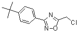 CAS 登录号：175204-40-7， 5-(氯甲基)-3-[4-叔丁基苯基]-1,2,4-恶二唑