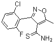 CAS 登录号：175204-42-9， 3-(2-氯-6-氟苯基)-5-甲基-4-异恶唑硫代甲酰胺