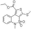 CAS#: 175276-42-3, Ethyl 5-Methyl-3-(Methylsulfanyl)-5H-Thieno[3,4-c][2,1]Benzothiazine-1-Carboxylate 4,4-Dioxide