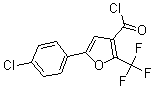 CAS 登录号：175276-61-6， 5-(4-氯苯基)-2-(三氟甲基)-3-呋喃甲酰氯