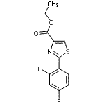 CAS#: 175276-93-4, Ethyl 2-(2,4-Difluorophenyl)-1,3-Thiazole-4-Carboxylate