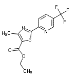 CAS 登录号：175277-54-0， 乙基4-甲基-2-[5-(三氟甲基)-2-吡啶基]-1,3-噻唑-5-羧酸酯
