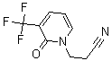 CAS 登录号：175277-60-8， 1-(2-氰基乙基)-3-(三氟甲基)吡啶-2(1H)-酮