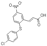 CAS 登录号：175278-51-0， 3-[2-[(4-氯苯基)硫代]-5-硝基苯基]-2-丙烯酸