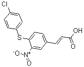 CAS 登录号：175278-52-1， 3-[4-[(4-氯苯基)硫代]-3-硝基苯基]-2-丙烯酸