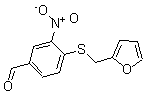 CAS 登录号：175278-53-2， 4-[(2-呋喃基甲基)硫代]-3-硝基-苯甲醛