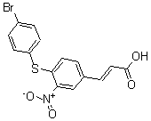 CAS#: 175278-55-4, 3-[4-[(4-Bromophenyl)Thio]-3-Nitrophenyl]-2-Propenoic Acid