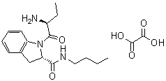 CAS#: 175553-48-7, (2S)-1-[(2S)-2-Aminobutanoyl]-N-Butyl-2-Indolinecarboxamide Ethanedioate (1:1)