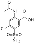 CAS 登录号：17560-54-2， 2-(乙酰氨基)-5-(氨基磺酰基)-4-氯苯甲酸