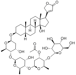 CAS 登录号：17575-20-1， 毛花苷 A