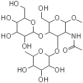 CAS#: 176106-81-3, Methyl 6-Deoxyhexopyranosyl-(1->3)-[Hexopyranosyl-(1->4)]-2-Acetamido-2-Deoxyhexopyranoside