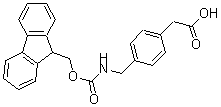 CAS#: 176504-01-1, 4-[[[(9H-Fluoren-9-Ylmethoxy)Carbonyl]Amino]Methyl]-Benzeneacetic Acid