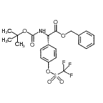 CAS#: 176505-40-1, Benzyl (2R)-({[(2-Methyl-2-Propanyl)Oxy]Carbonyl}Amino)(4-{[(Trifluoromethyl)Sulfonyl]Oxy}Phenyl)Acetate