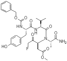 CAS 登录号：17666-25-0， N-[(苄氧基)羰基]-L-酪氨酰-L-缬氨酰-N-[(3S)-5-氟-1-甲氧基-1,4-二氧代-3-戊烷基]-L-丙氨酰胺