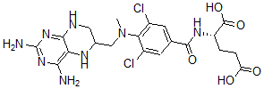 CAS#: 17700-70-8, N-[3,5-Dichloro-4-[[(2,4-diamino-1,5,6,7-tetrahydro-6-pteridinyl)methyl]methylamino]benzoyl]-L-Glutamic acid