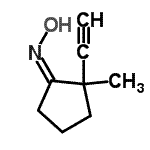 CAS 登录号：177194-17-1， (1Z)-2-乙炔基-N-羟基-2-甲基环戊并n亚胺