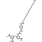 CAS 登录号：17725-27-8， 5-[4-羧基-2-({3-氧代-3-[4-(硬脂酰氨基)苯基]丙酰}氨基)苯氧基]间苯二甲酸