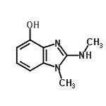 CAS 登录号：177478-32-9， 1-甲基-2-(甲基氨基)-1H-苯并咪唑-4-醇