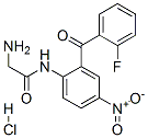 CAS 登录号：17777-73-0， 2-氨基-2'-(2-氟苯甲酰)-4'-硝基乙酰苯胺盐酸盐