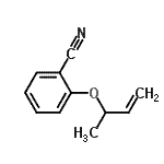 CAS 登录号：177780-84-6， 2-(3-丁烯-2-基氧基)苯甲腈