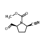 CAS 登录号：178035-98-8， 甲基(2R,5S)-2-氰基-5-甲酰基-1-吡咯烷羧酸酯