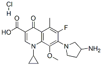 CAS#: 178173-90-5, 7-(3-Aminopyrrolidin-1-Yl)-1-Cyclopropyl-6-Fluoro-8-Methoxy-5-Methyl-4-Oxoquinoline-3-Carboxylic Acid Hydrochloride
