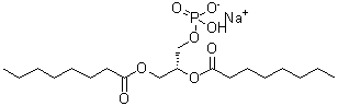 CAS 登录号：178603-80-0， (2R)-2,3-二(辛酰氧基)丙基氢磷酸酯钠盐