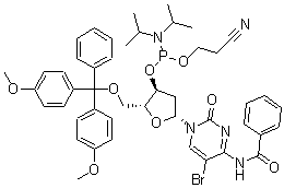 CAS#: 178925-43-4, N-Benzoyl-5'-O-[Bis(4-Methoxyphenyl)Phenylmethyl]-5-Bromo-2'-Deoxy-Cytidine 3'-[2-Cyanoethyl Bis(1-Methylethyl)Phosphoramidite]