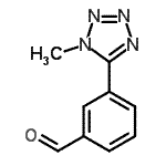 CAS 登录号：179056-02-1， 3-(1-甲基-1H-四唑-5-基)苯甲醛