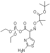 CAS 登录号：179258-52-7， (7Z)-7-(2-氨基-1,3-噻唑-4-基)-4-乙氧基-10,10-二甲基-6-氧代-3,5,9-三氧杂-8-氮杂-4-磷杂十一碳-7-烯-11-酸叔丁酯 4-氧化物