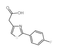 CAS 登录号：17969-24-3， 2-(4-氟苯基)-1,3-噻唑-4-基]乙酸
