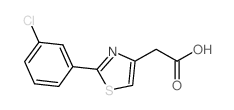 CAS 登录号：17969-26-5， 2-(3-氯苯基)-1,3-噻唑-4-基]乙酸
