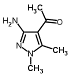CAS 登录号：179810-61-8， 1-(3-氨基-1,5-二甲基-1H-吡唑-4-基)乙酮