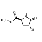 CAS 登录号：180321-18-0， 甲基(4R)-4-羟基-5-氧代-L-脯氨酸酯