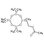 CAS#: 18048-31-2, 2-(2,4,4,6,6,8,8-Heptamethyl-1,3,5,7,2,4,6,8-tetroxatetrasilocan-2-yl)ethyl acetate
