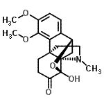 CAS 登录号：1805-86-3， (8beta,10beta)-8-羟基-3,4-二甲氧基-17-甲基-8,10-环氧莲花烷-7-酮