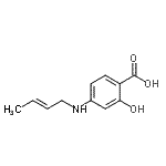 CAS#: 180633-25-4, 4-[(2E)-2-Buten-1-Ylamino]-2-Hydroxybenzoic Acid